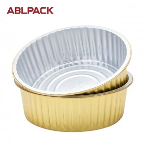 3100ml round take away aluminium foil containers for food