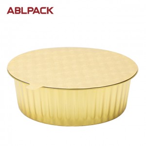 3100ml round take away aluminium foil containers for food